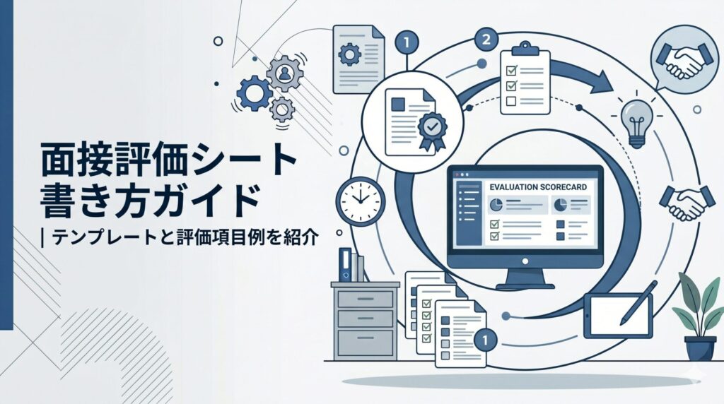 面接評価シート書き方ガイド｜テンプレートと評価項目例を紹介