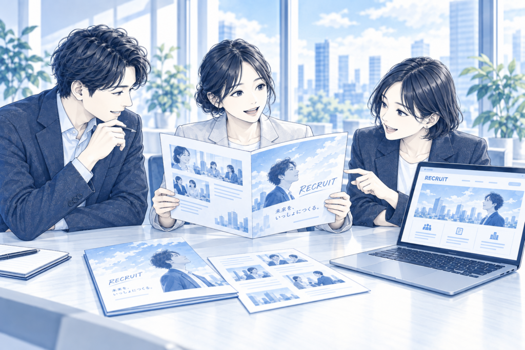 新卒採用パンフレットの作り方|掲載内容・制作手順・費用目安を解説