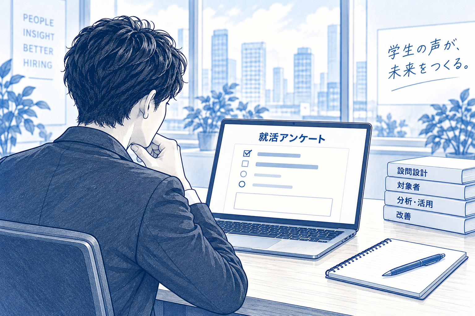 就活アンケートの作り方｜説明会・インターンで使える質問例と回収のコツ